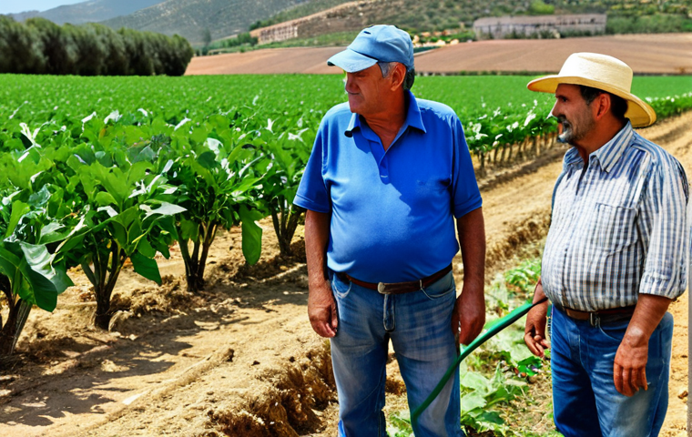 Cooperative Assembly in Andalusia**

"A vibrant cooperative assembly in rural Andalusia, Spain. Focus on farmers passionately discussing a new irrigation system. Some farmers are older, representing long-standing experience, while younger members offer fresh perspectives. The scene captures a balanced blend of tradition and progress. Emphasize transparency and open communication. Safe for work, appropriate content, fully clothed, modest, family-friendly, professional photography, perfect anatomy, natural proportions."

**